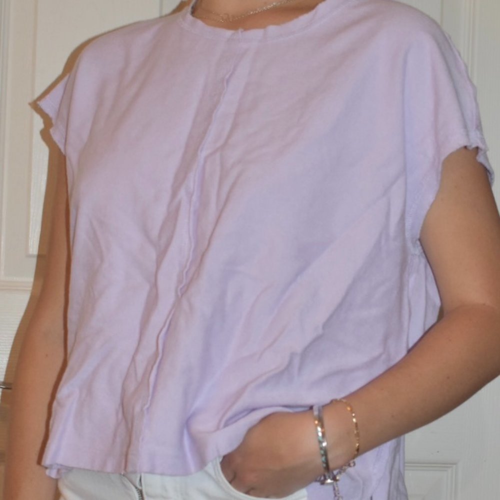 H&M Purple Hi-Low Top